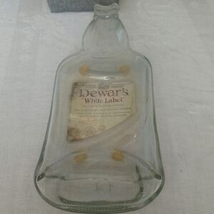 Old Dewar's whiskey bottle holder